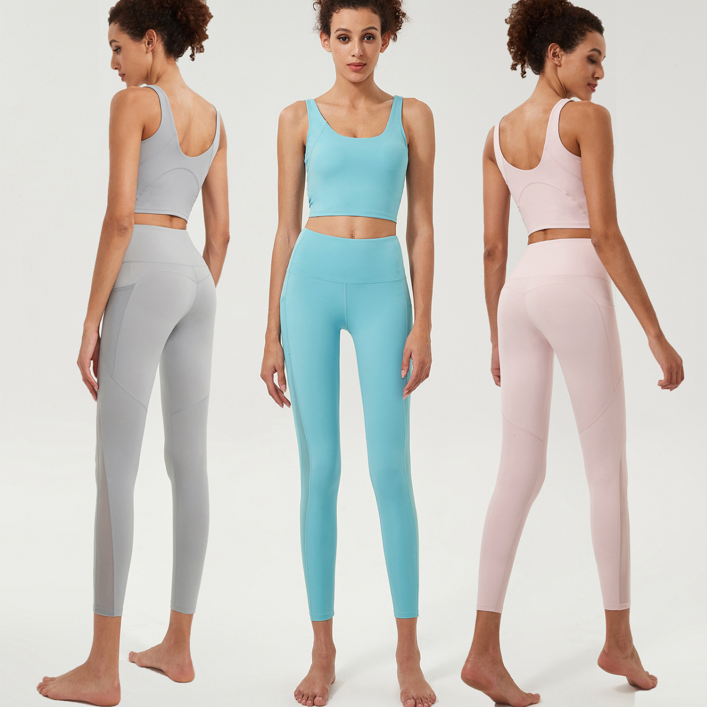 Women's Yoga Clothes Running Yoga Tight Sports Vest Sports Bra Yoga Pants Leggings Set Pants