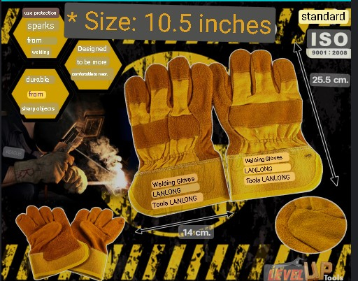 LANLONG Welding Gloves - 10.5"
