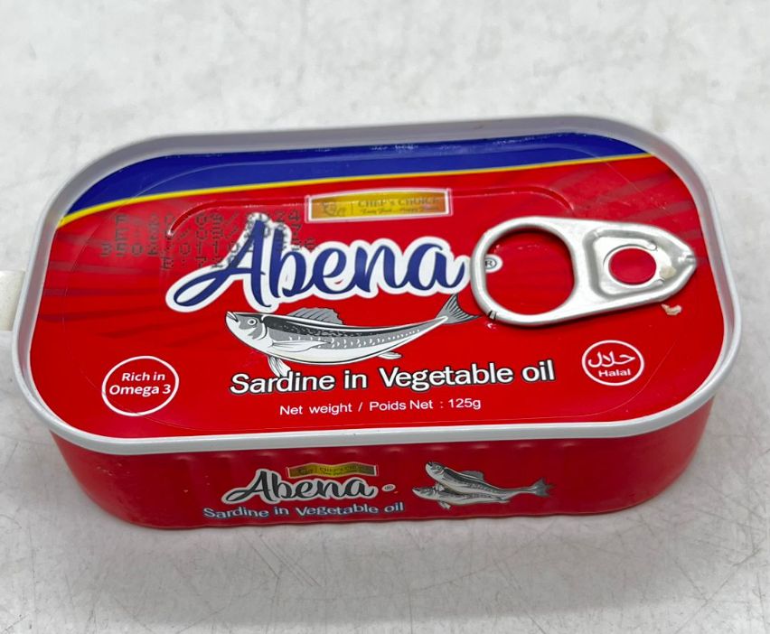 Abena Sardines in Vegetable Oil (125g)