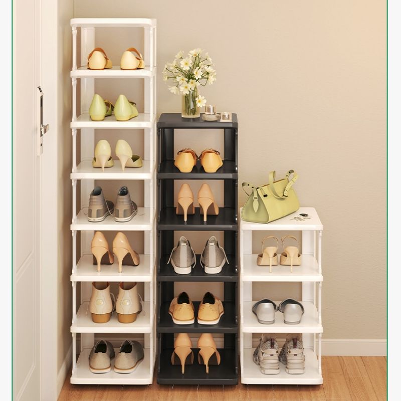 Storage Rack Two layers ，three layers-Nine layers CRRSHOP Simple dust-proof small shelf, home door, multi-layer space saving, no installation storage cabinet, shoe cabinet