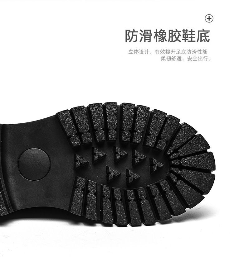 Spring and Autumn's new Bullock big head leather shoes, low-top outdoor lace-up casual shoes for teenagers, thick-soled fashionable men's shoes