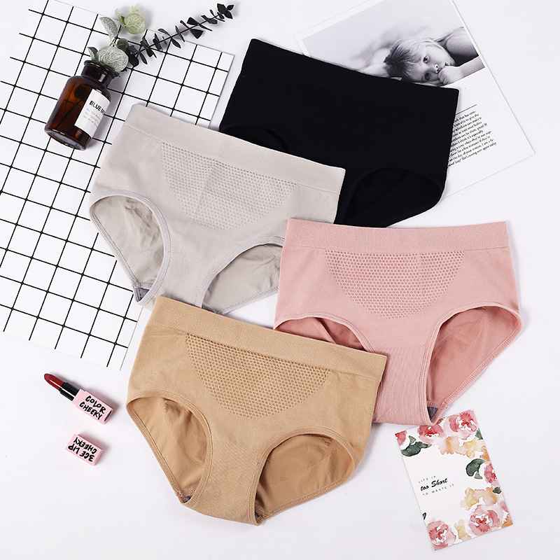Tospino Women's Middle Waisted Cotton Underwear Briefs Ladies Soft Breathable Stretchy Panties Underpants