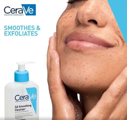 Cera Ve 473ML Body Moisturizing Lotion Face Blemish Control Cleanser SA Smoothing Cleanser and  Hydrating Cleanser