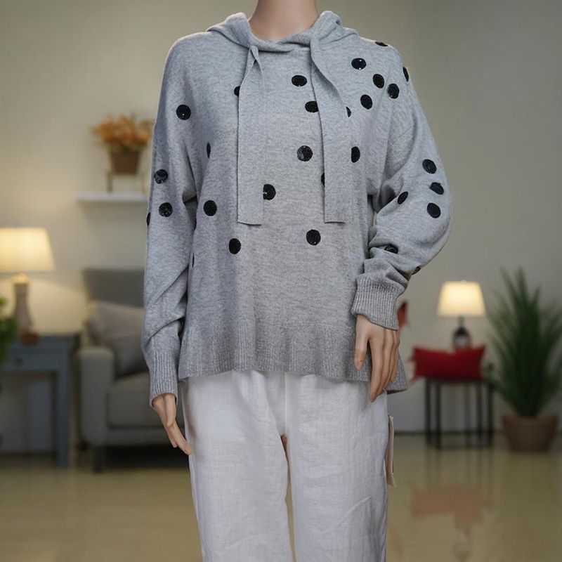 Wool knit Sweater Round Neck Women's Sweater