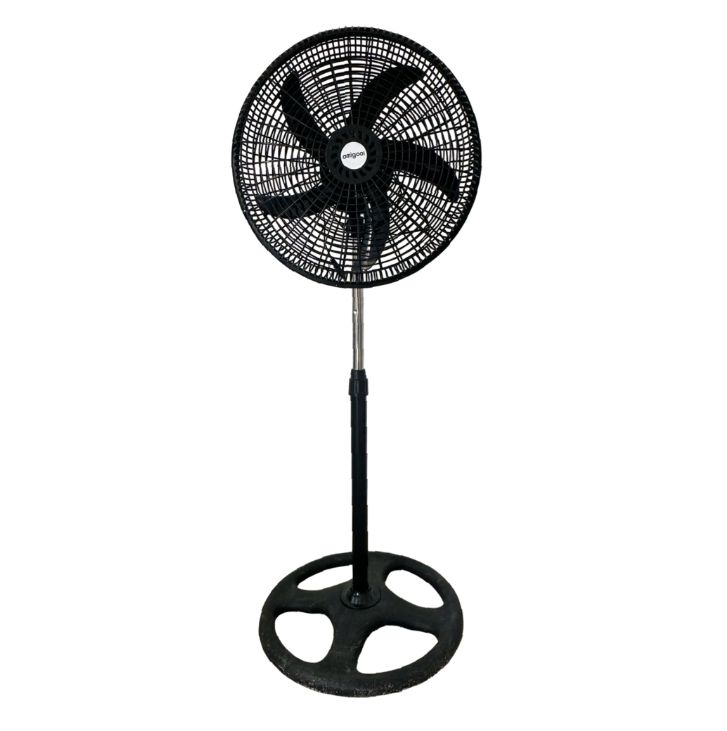 Amigool 18-inch, 5 Blades Standing Fan - Strong Base, Durable Blade, Adjustable Height and 3-Speed Settings, Powerful Air Circulation for Home, Office, or Industrial Use - Model: AM-F18OC05