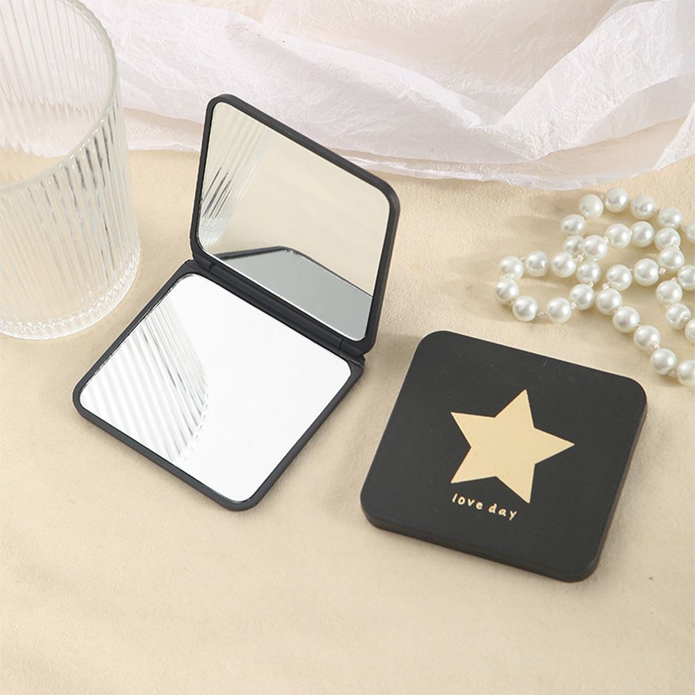 Folding mirror; high-quality makeup mirror; portable folding mirror; mini DIY makeup mirror.