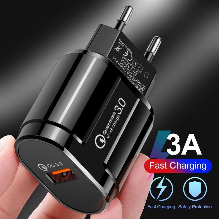 QC3.0 charger fast charging 18W charging head dual USB mobile phone power adapter CRRSHOP charger 