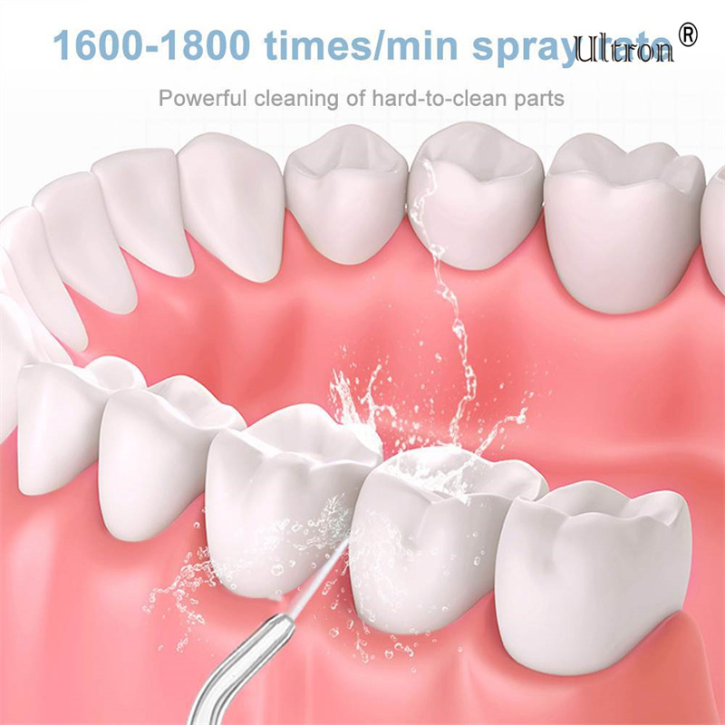 Ultron Portable Oral Irrigator Water Flosser Dental Water Jet Tools Pick Cleaning Teeth 300ML 5 Nozzles Mouth Washing Machine Floss