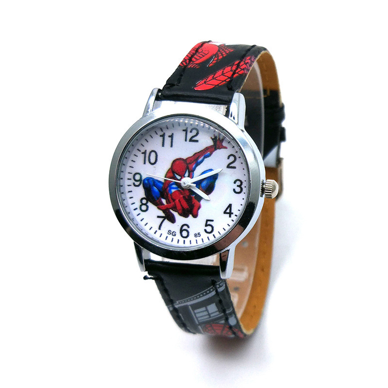 Cartoon Kids Watches 30M Waterproof Cool Pattern Leather Strap Children Wristwatch Boys Babys Gift Montre Enfant 2021