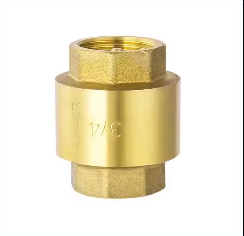 Vertical washer Brass check valve price Water Spring swing one way Check Valve
