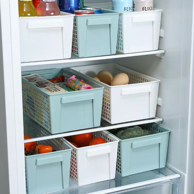 Rectangular Storage Basket, Hollow Plastic Storage Basket, Kitchen Living Room Clothes Storage Box