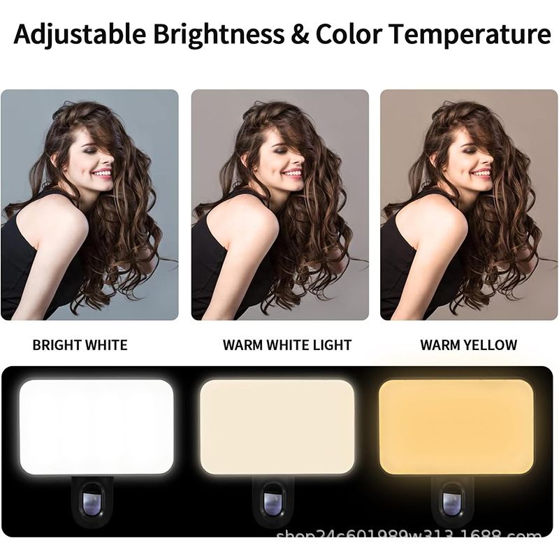 Portable mobile phone photo fill light, selfie handheld pocket RGB photography fill light, outdoor mini fill light CRRSHOP Mobile phone fill light free shipping