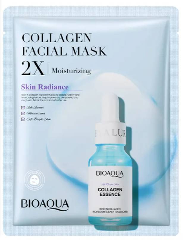 Centella Asiatica Collagen Facial Mask Moisturizing Hydrating Hyaluronic Acid Sheet Mask