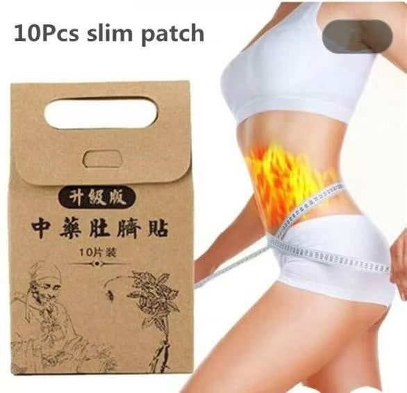10pcs/lot Potent Slimming Paste Stickers Skinny Waist Belly Fat Burning Patch Chinese Medicine Slimming Patch Products