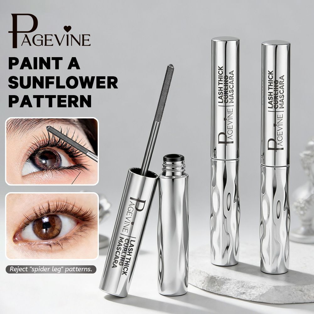 Steel Tube Mascara For Eyelashes Volumizing Lengthening Curling Effect Waterproof Smudge Resistant Long Stay Eye Makeup No Clumping Daily Party Cosmetic For Women