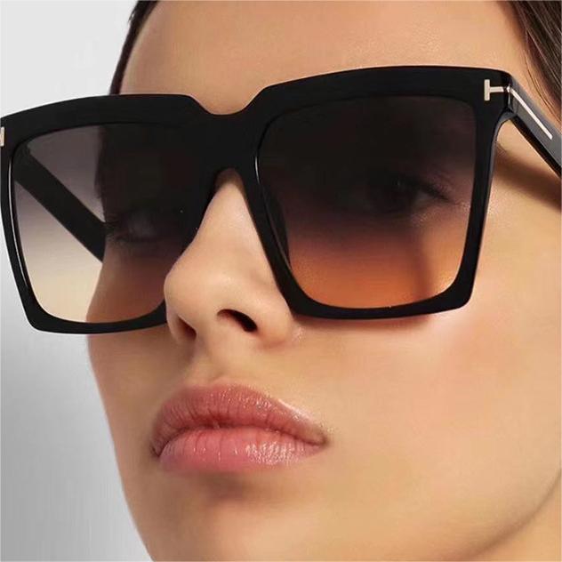 9089 Men's and Women's New Fashion Square Frame Sunglasses, Personalized T-Shaped Sunglasses