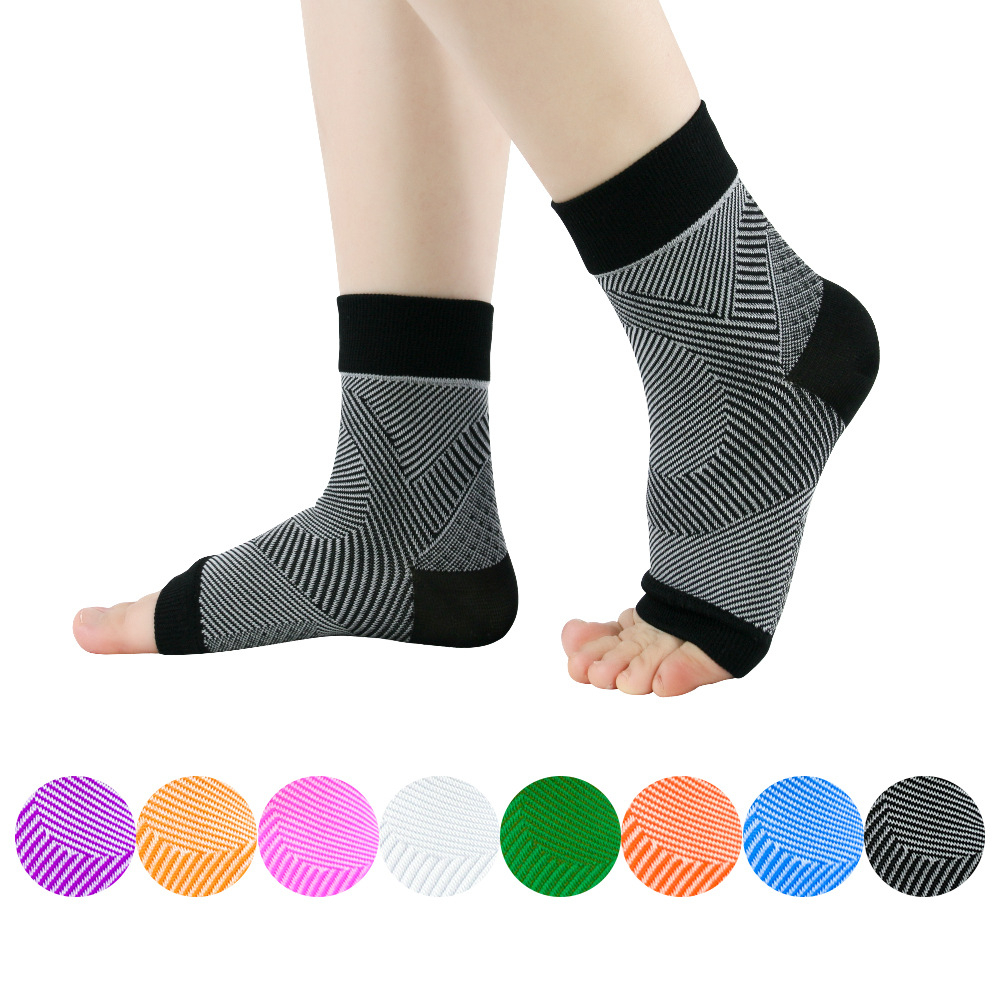 2200170 1Pair Plantar Fasciitis Compression Ankle Brace SocksSleeves,Provides Foot & Arch Support. Heel Pain, Achilles Tendonitis Relief
