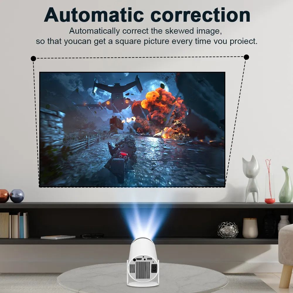 HY300 Transpeed Projector 4K Android 11 Dual Wifi6 200 ANSI Allwinner H713 BT5.0 1080P 1280*720P Home Cinema Outdoor portable Projetor