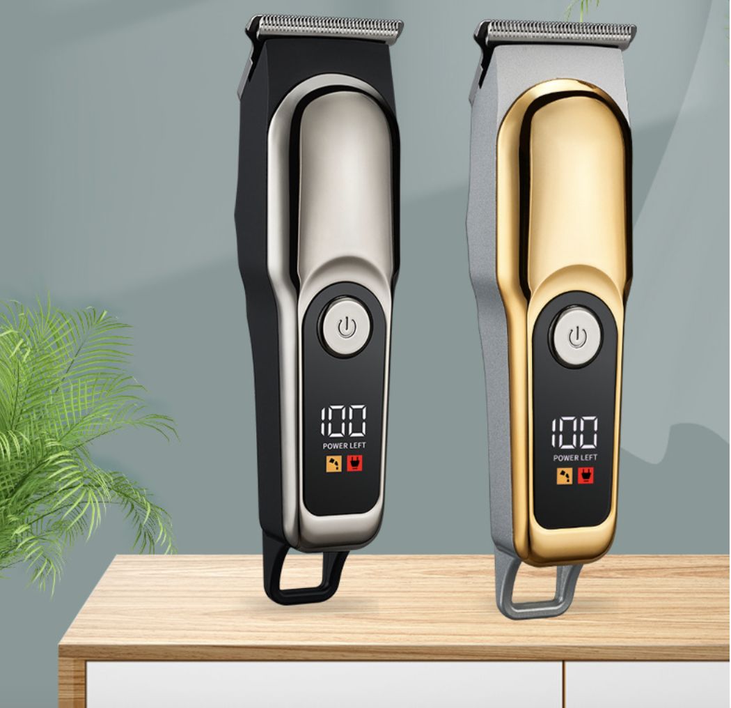 Hair Cutting Tools New Oil Head Electric Hair Clipper Digital Display Electric Push Clipper Professional Portable Mini Hair Clipper Carving Hair Clipper
