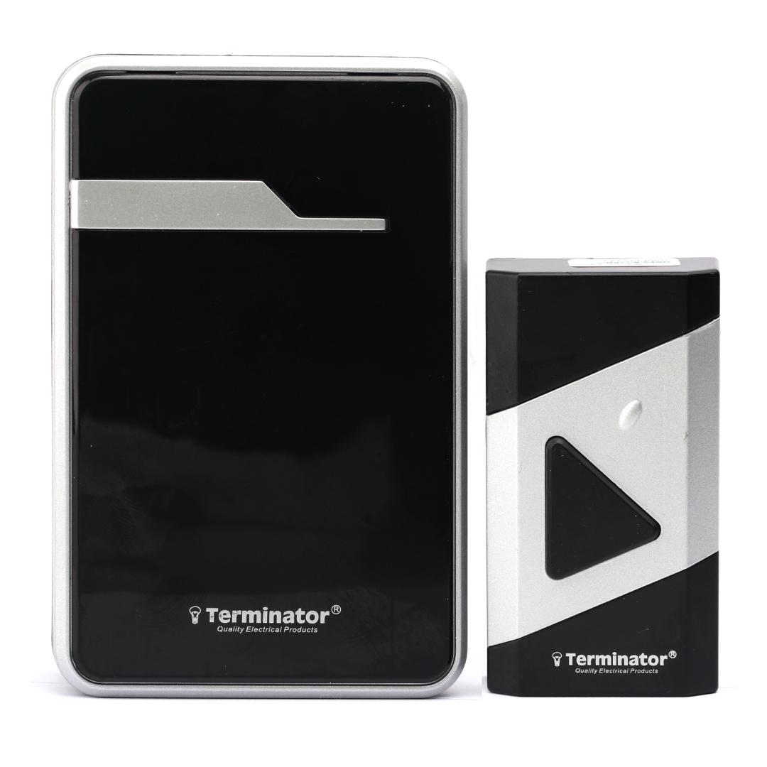 Terminator Door Bell TDB 019DC-B

Type: DC
Pin Type: N/A
Operating Range: Up to 100M
Melodies: 38
Receiver: 1
Transmitter: 1