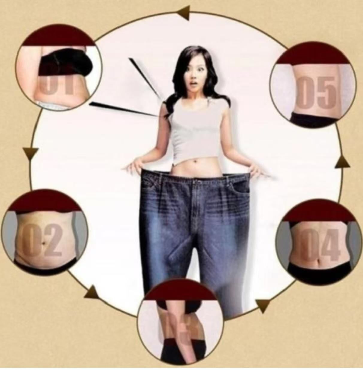 10pcs/lot Potent Slimming Paste Stickers Skinny Waist Belly Fat Burning Patch Chinese Medicine Slimming Patch Products