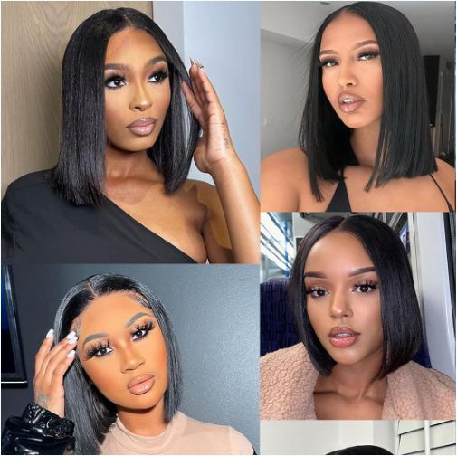Brazilian Natural Bone Straight Frontal Wig -Raw Virgin HD Lace Front Human Hair Wigs
