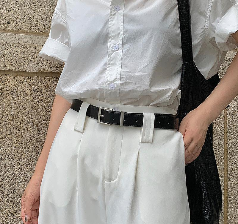 289（2.8Cm）Women's Fashion Simple Business Style Belt Casual Decorative Trouser Belt