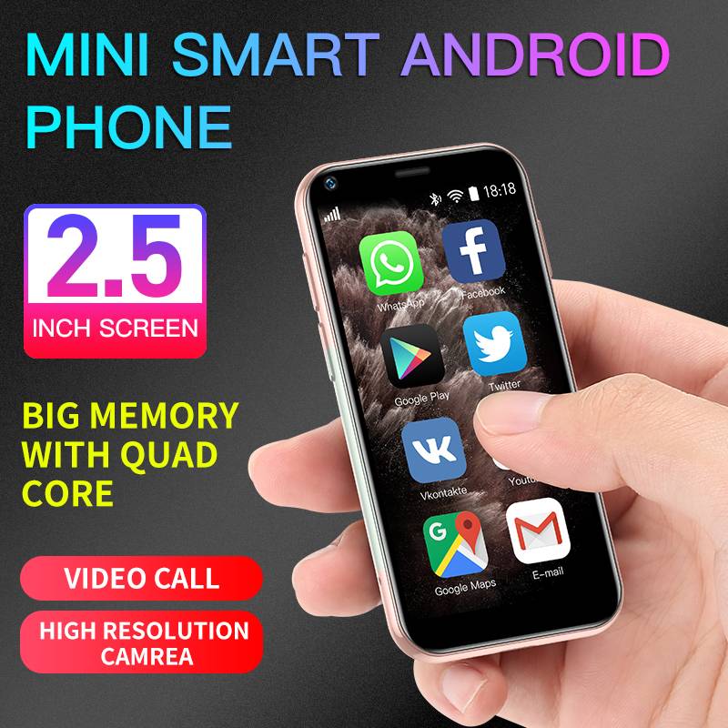 SOYES XS11 Mini Android 6.0 Cell Phones With 3D Glass Slim Body HD Camera Dual Sim Quad  Core Google Play Market Cute Smartphone