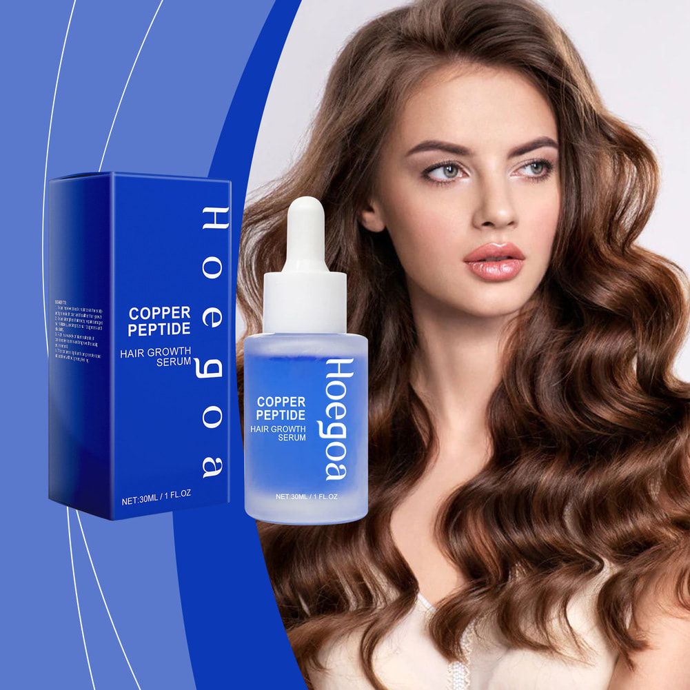 Hoegoa Copper Peptide Hair Density Serum Deep Nourishment And Moist For Damage Hair Treatment,anti-hair Loss Natural Liquid