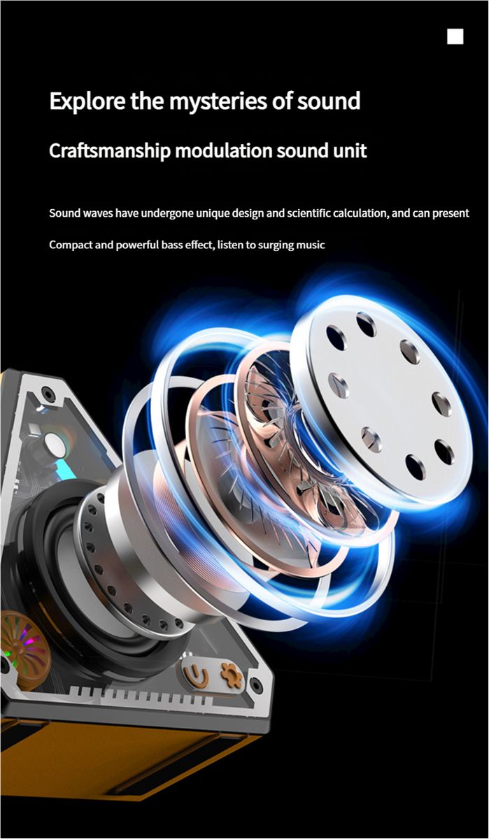 New professional mini desktop outdoor mecha bluetooth wireless mobile small speaker