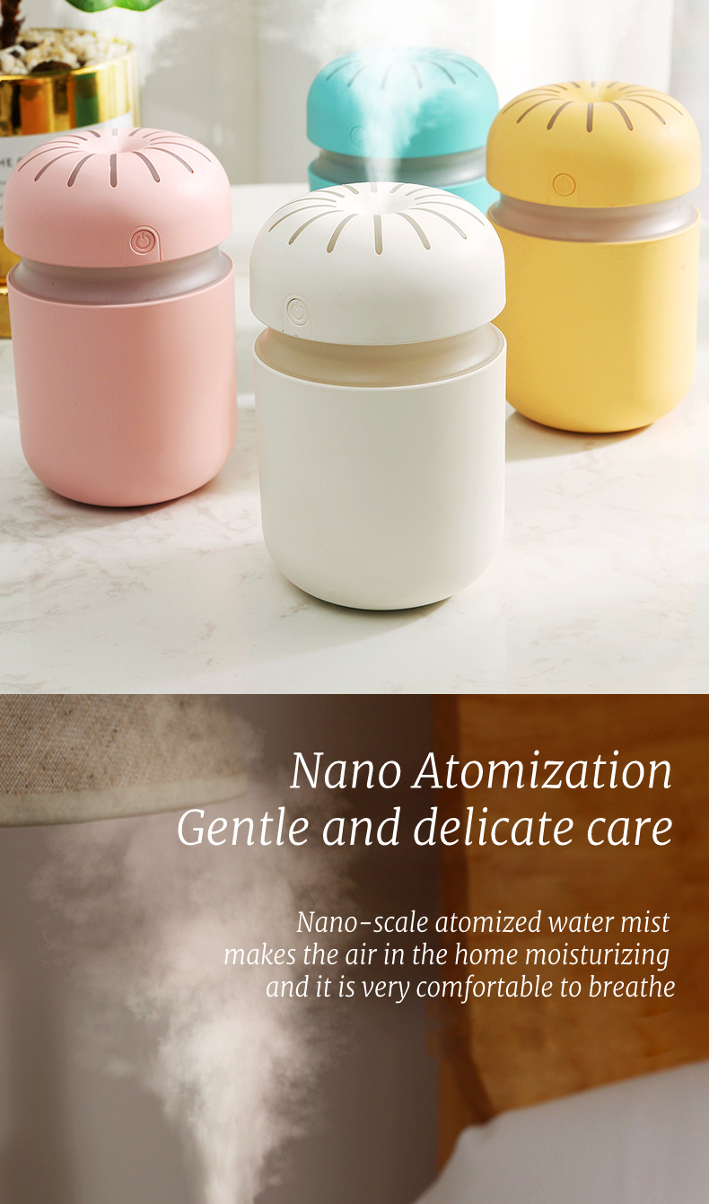 New silent desktop humidifier mini colorful atmosphere light gift aromatherapy car gift humidifier