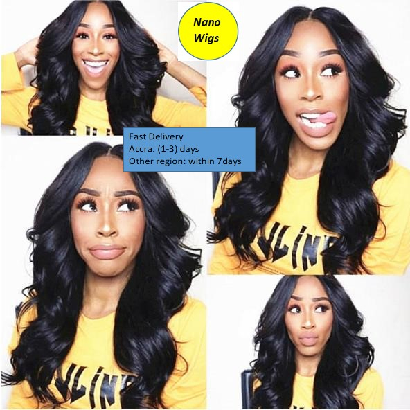 NANO Wigs Ladies Wigs Long Body Wave Dark Brown