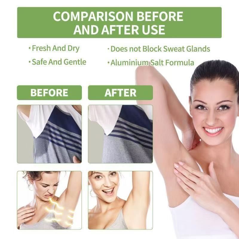 EELHOE Clean Odor and Body Odor Dew for Underarm Cleaning, Odor Removal, Clean Odor, and Sweating Control. It has a long-lasting fragrance and is gentle and non irritating