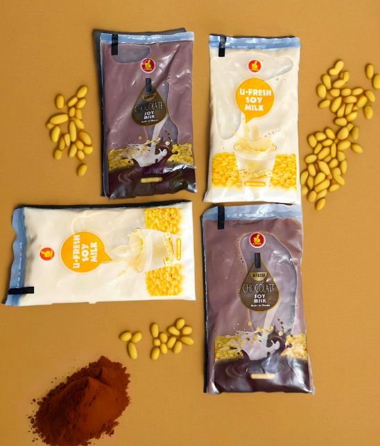 U-Fresh Soy Milk ALL Flavors Sachet Soft Drink 80ml