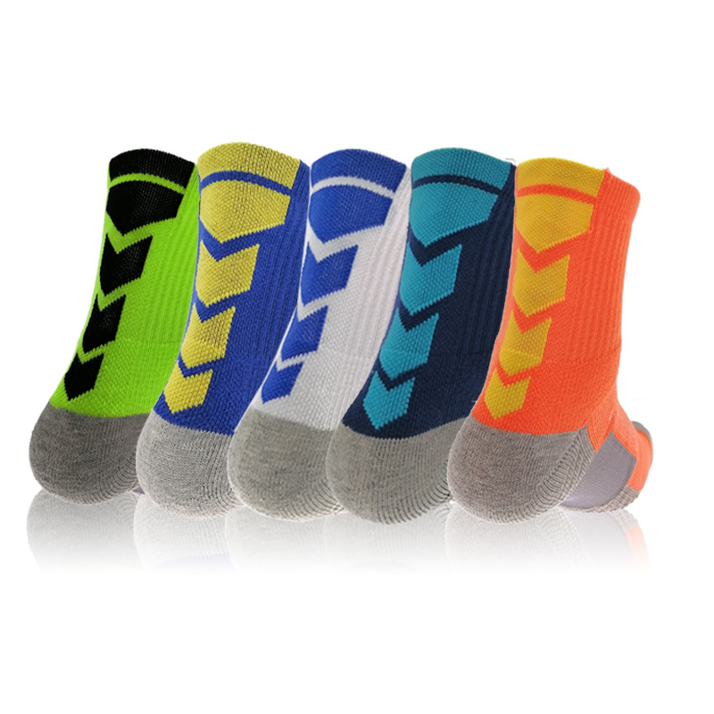 ZWZ00406 6pcs(3pair) New Anti Slip Football Socks Cycling Breathable Men Sports Soccer Socks Soft Cycling Women Socks