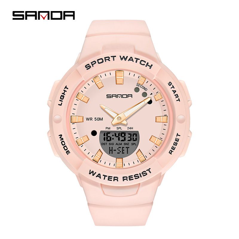 SANDA sells a variety of color fashion trend outdoor leisure male and female secondary school watches