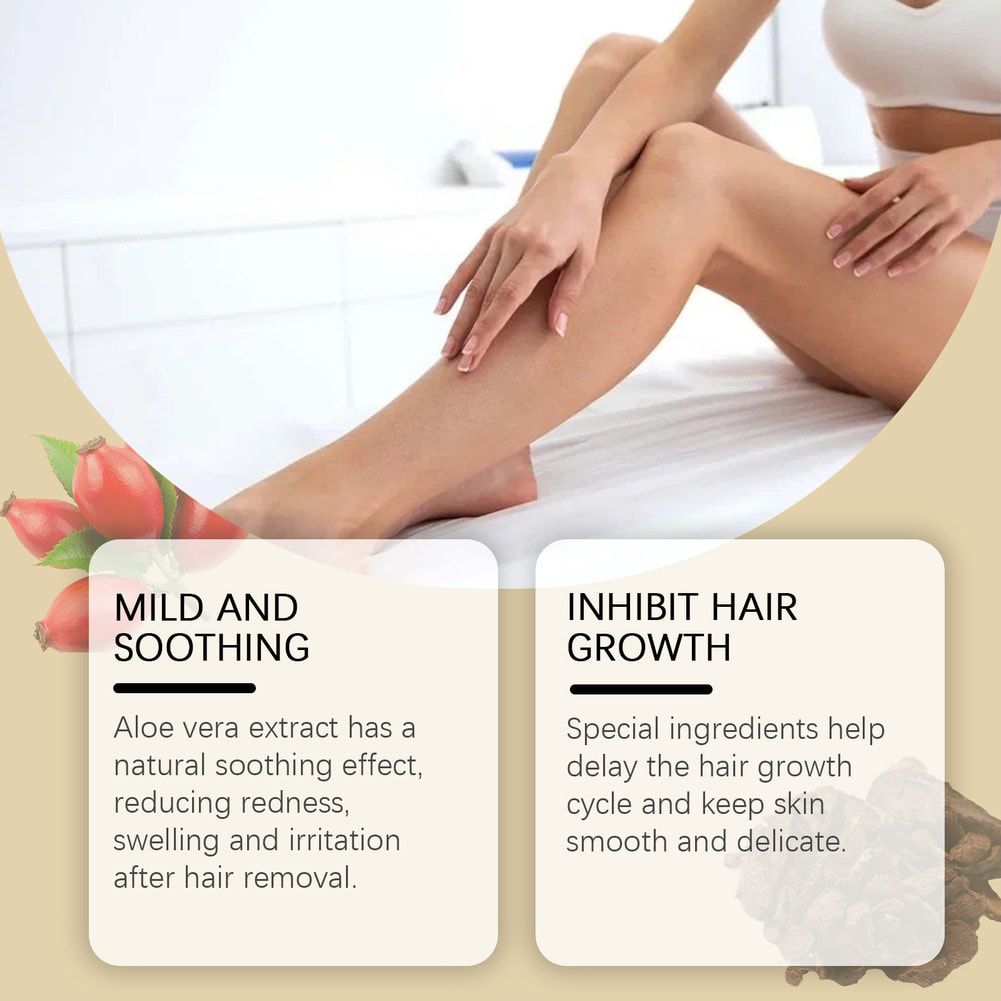 OUHOE Pure Cyperus Rotundus Oil for Hair Removal Reducing Redness Armpit Legs Arms Body Hair Growth Inhibitor Repair Beauty Skin Care