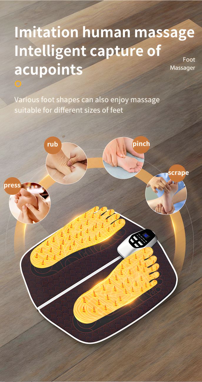 New EMS Foot Massage Foot Pad Foot Massager Pulse Foot Massager Microcurrent Foot Physiotherapy