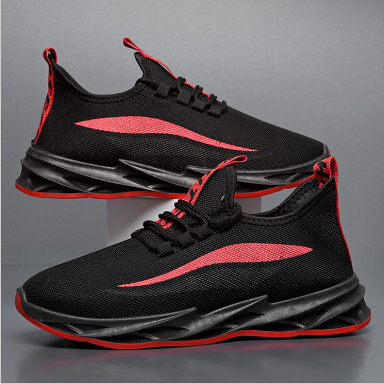 Spring and autumn breathable lightweight student sports shoes casual comfort Korean men's fashion running shoes  Close Size