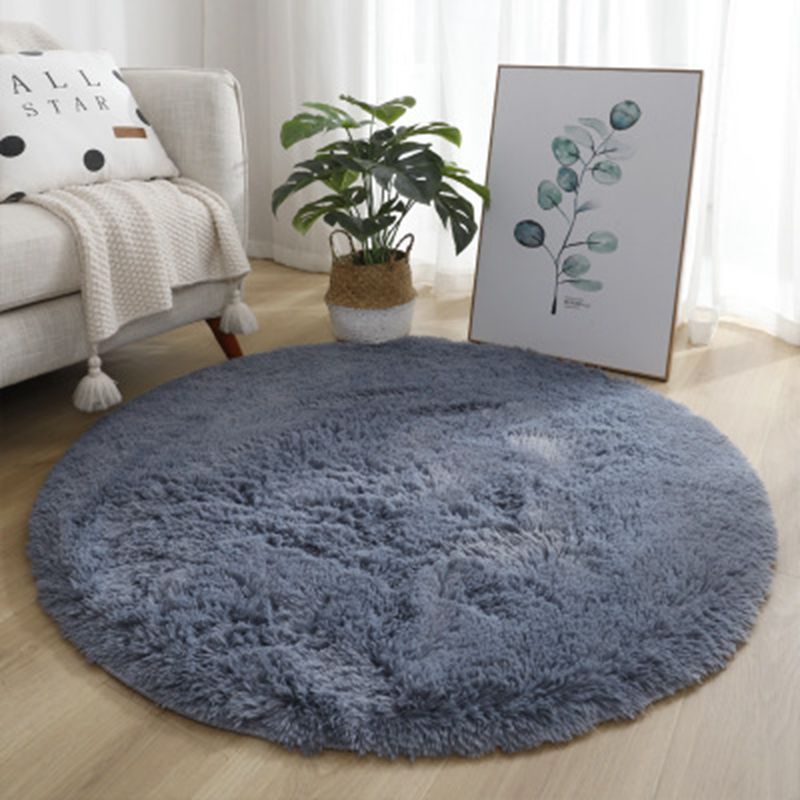 Circular carpet ，Silk wool carpet, floor mat, long hair, circular floor mat, bedroom bedside blanket, thick floor mat CRRSHOP free shipping white ,beige,grey,green,wine red ,blue ,coffee,Multiple colors Anti slip design