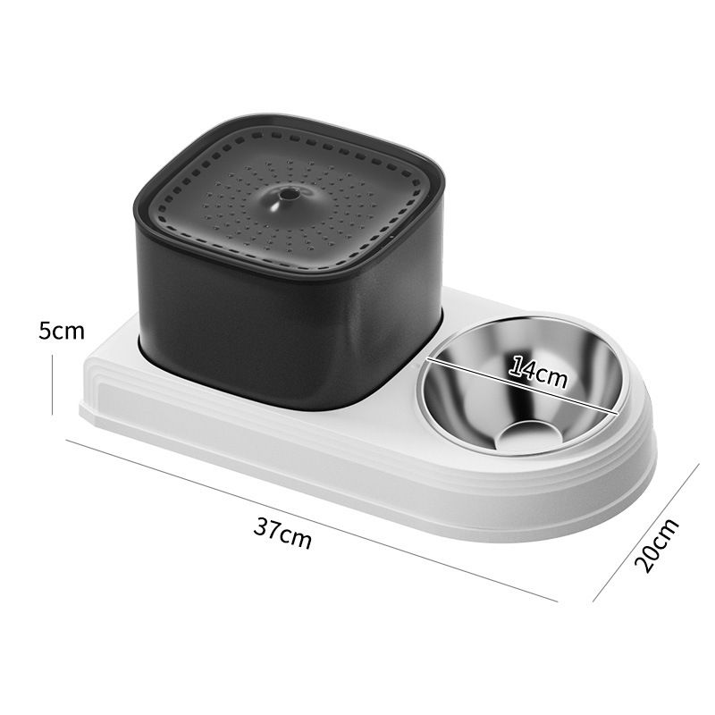 Cat bowl automatic drinking water feeder all-in-one pet bowl cat food utensil cat food bowl dog bowl pet supplies