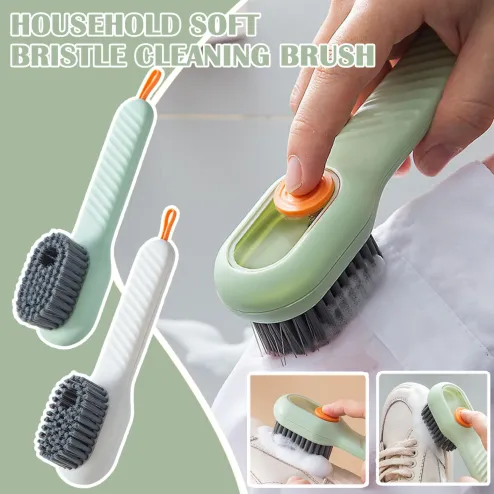 Multifunctional Cleaning Brush Portable Plastic Clothes Shoes