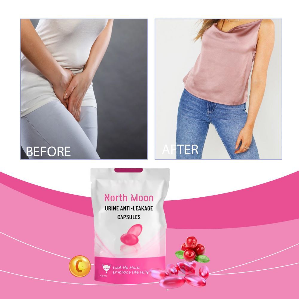 NORTH MOON Ladies Urine Anti-leakge Capsules for Women's Body Gentle Cleansing Repairing Relieving Discomfort Moisturizing Care