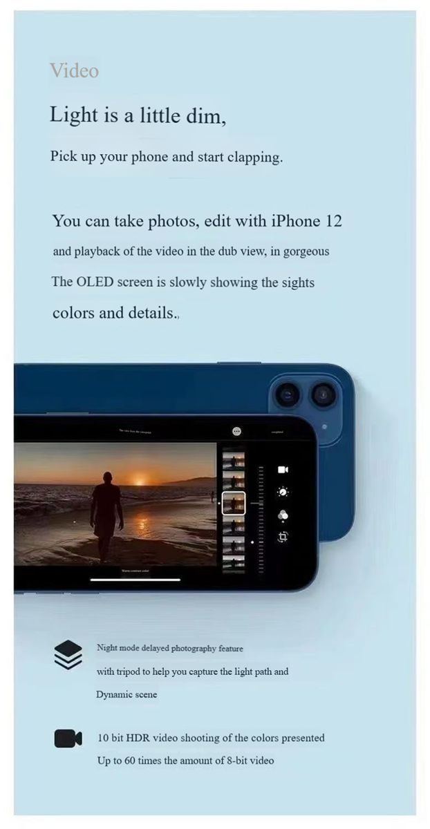 Apple iPhone 12 Unlocked  Excellent Condition (Refurbishment)【Hot sale at low price】