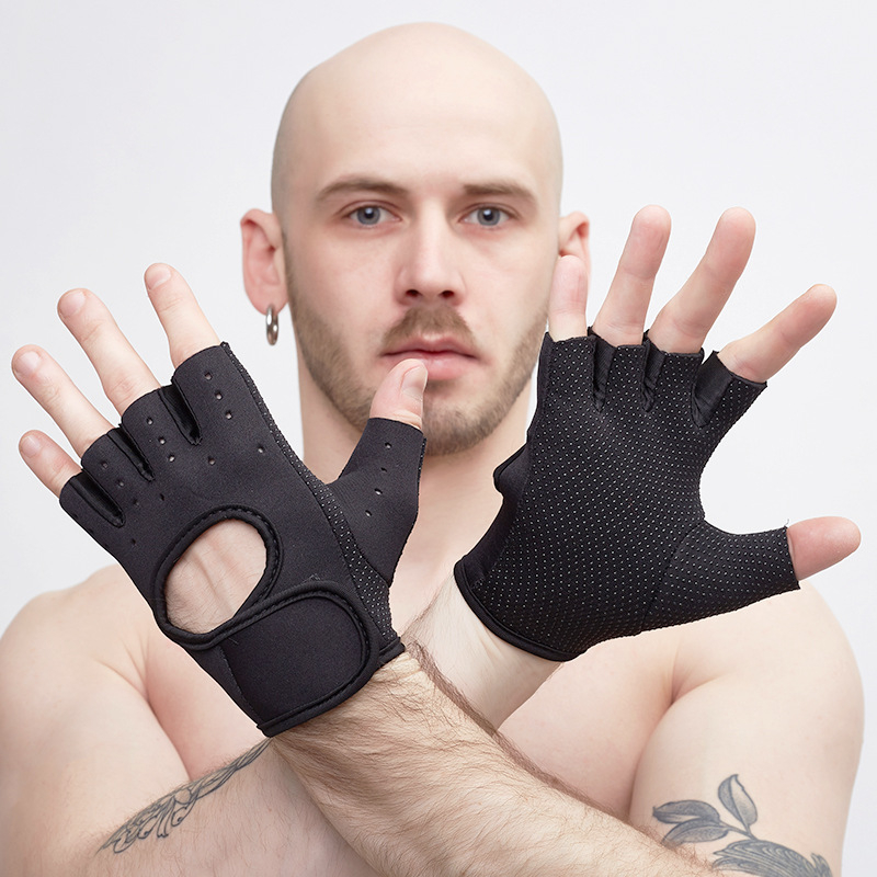 STAR-1478 Anti-Slip Silica Gel Grip Padded Weight Lifting Fitness Gloves Gym Gloves breathable Fitness Bike Exercise
