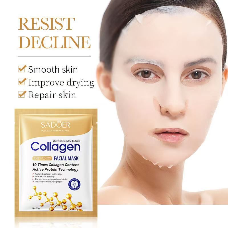 Gold bone collagen Anti aging Essence liquid skin care Serum face gel Deep moisturizing facial mask Whitening skincare seriesFace mask 25g