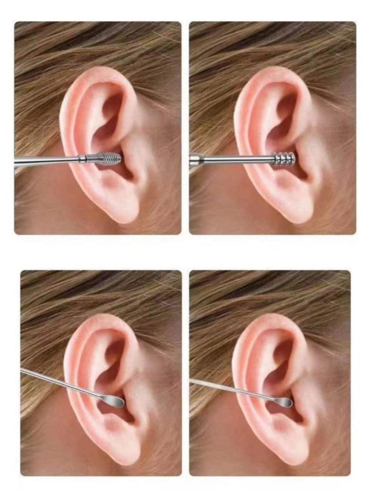Earpick Ear digging Spoon Dear Deep Clear 6 different shape can metting different needs 