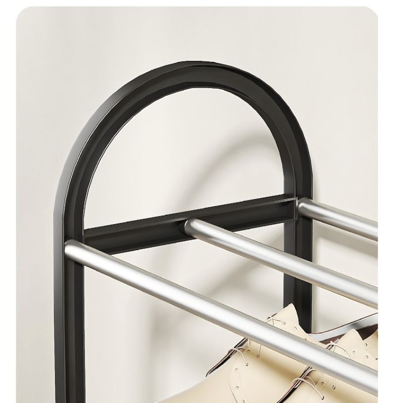 41*19*57 cm Multi layer steel pipe shoe rack CRRSHOP Small shoe rack and shoe cabinet Storage rack black pink blue grey white shoe rack