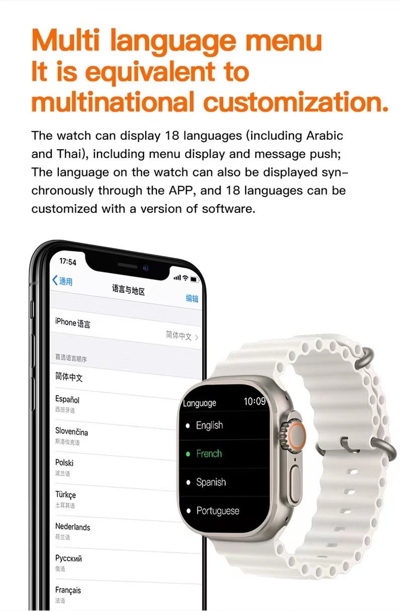 T9 Ultra 2024 New Up graded Smart Watch for Men Women for iPhone  Android, 1.99" Fitness Tracker Bluetooth Call [Answer/Make],Life Waterproof with Heart Rate/SpO2/Sleep Monitor, 100+ Sport Modes