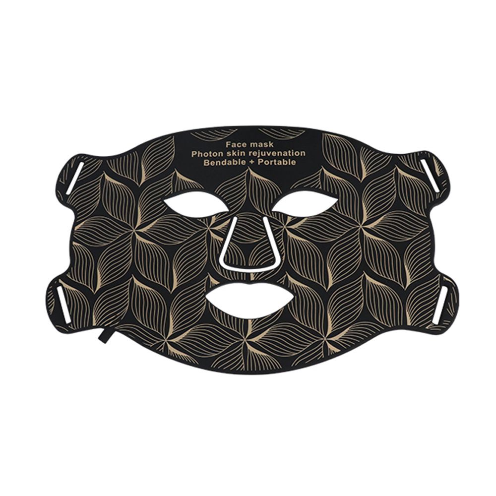 Colorful LED red light photon rejuvenation mask instrument beauty mask with neck home large row of lights beauty instrument, facial red light therapy, 7+1 color LED mask light therapy, portable rechargeable red light therapy mask instrument